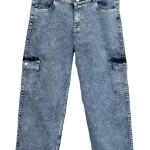 Women Cargo Grey Jeans