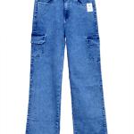 Women Cargo Blue Jeans