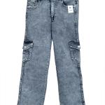 Women Cargo Grey Jeans