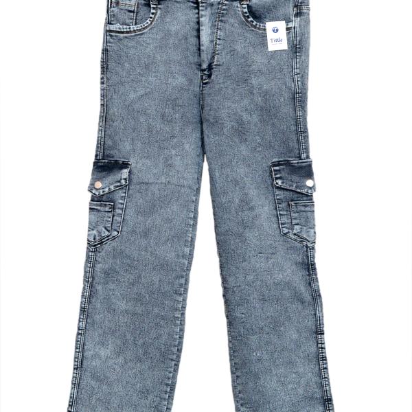 Women Cargo Grey Jeans