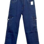 Women Cargo Dark Blue Jeans