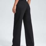 Women Wide Leg Black Jeans