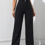 Women Straight Fit Black Jeans