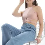 Women Straight Fit Blue Jeans