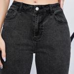 Women Tapered Leg Grey Jeans