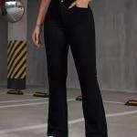 Women Bootcut Fit Black Jeans