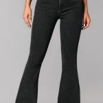 Women Bootcut Fit Black Jeans