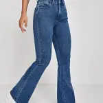 Women Bootcut Blue Jeans