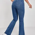 Women Bootcut Blue Jeans