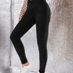 Women Skinny Fit Black Jeans