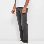 Men Straight Fit Grey Jeans