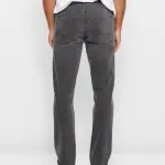 Men Straight Fit Grey Jeans