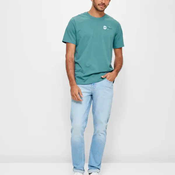 Men Slim Fit Blue Jeans