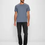 Men Straight Fit Black Jeans