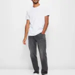 Men Straight Fit Grey Jeans