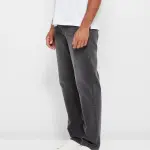 Men Straight Fit Grey Jeans