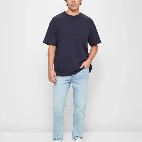Men Relaxed Fit Blue Jeans